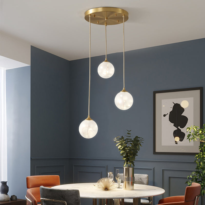 Glass Bolle Sola pendant light