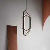 Contemporary Hexagon Geometric Modern Chandelier