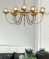 Dexter Glass Orb Antique Chandelier