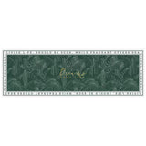 Feblilac Flower PVC Leather Kitchen Mat