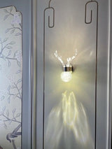 Antler Starry Crystal Wall Lamp