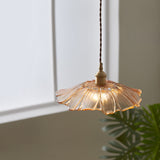 Creative Retro Lotus Glass Pendant Lamp