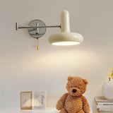 Cream Rocker Arm Wall Lamp