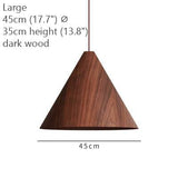 Geppetto Wooden Cone Pendant Light
