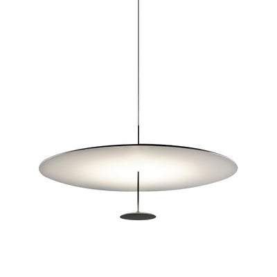 Classic 1-Light Black Disc LED Pendant Light