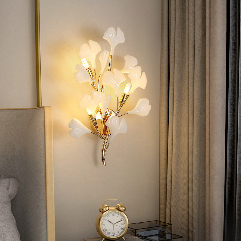 Ginkgo Leaf Branch Wall Lamp