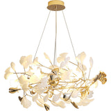 Gingko Leaf Round Chandelier