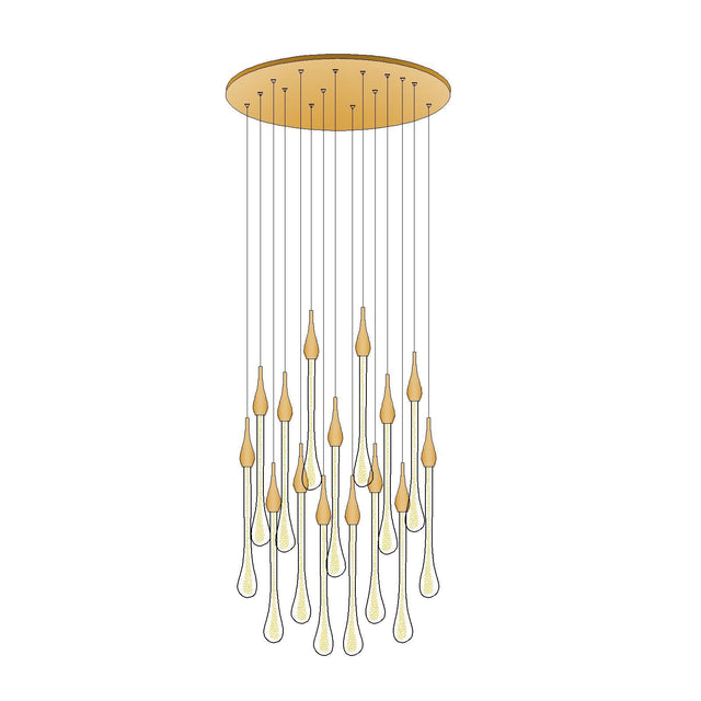 Allure LED Glass Ceiling Chandelier