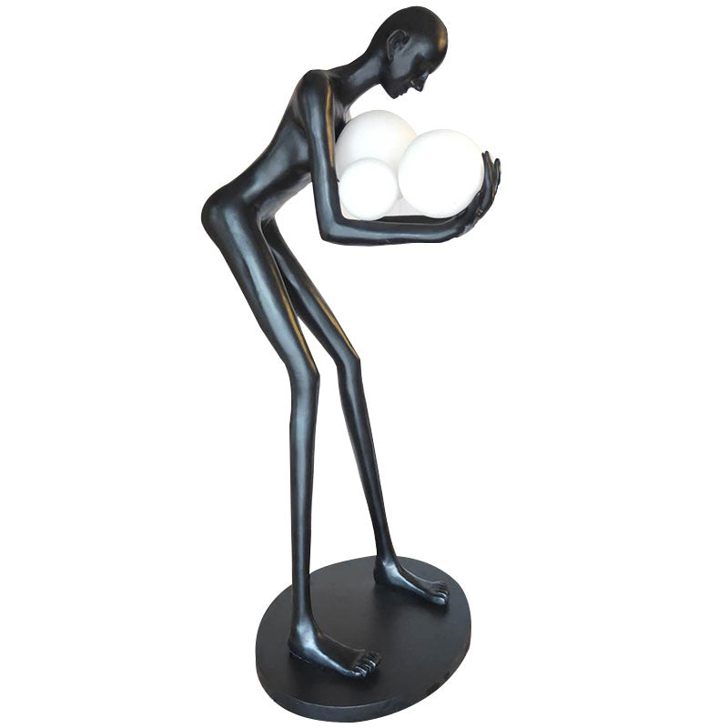 Creative Art Body Statue Decorative Floor Lamp