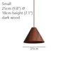 Geppetto Wooden Cone Pendant Light