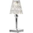 Battery Table Lamp, Clear Crystal