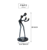 Creative Art Body Statue Decorative Floor Lamp