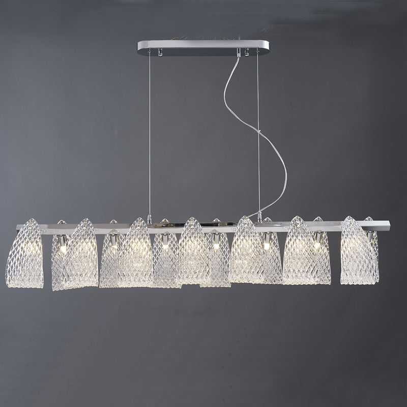 Glass Linear Chandelier