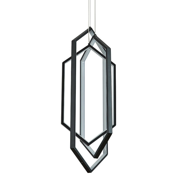 Contemporary Hexagon Geometric Modern Chandelier