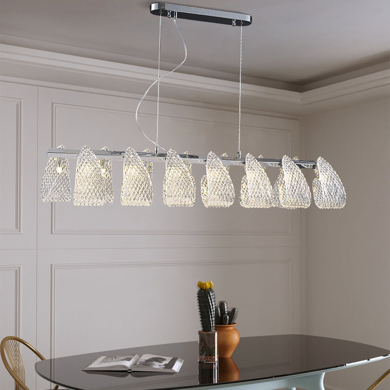 Glass Linear Chandelier