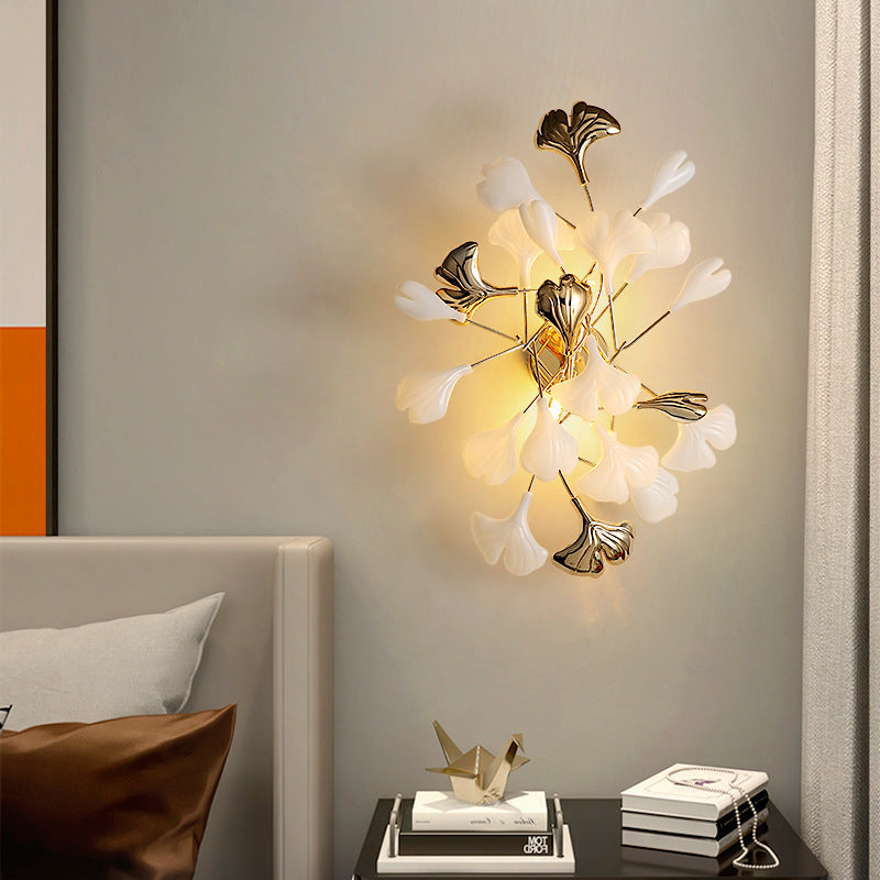 Ginkgo Leaf Branch Wall Lamp