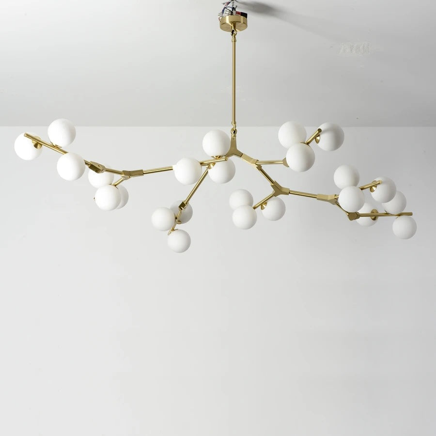 Glass Orb Branch Chandelier