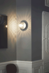 Diamond-Shaped Glass Bulb Wall Lamp