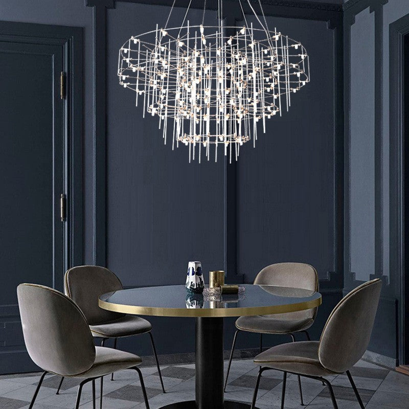 Creative Metal Frame LED Architectural Chandelier