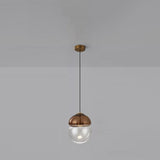 Divided Dual Color Glass Pendant Lamp