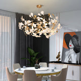 Gingko Porcelain Petal Chandelier