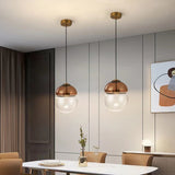 Divided Dual Color Glass Pendant Lamp