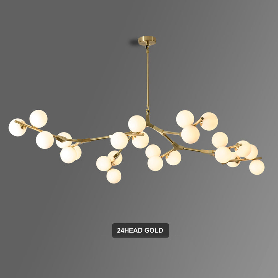 Glass Orb Branch Chandelier