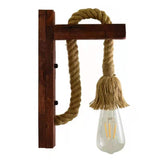 American Countryside Wooden Retro Wall Lamp