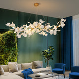 Gingko Porcelain Petal Chandelier