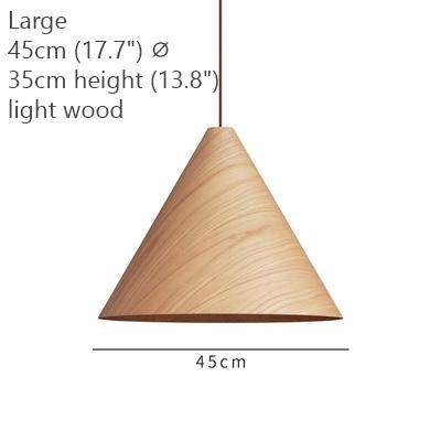 Geppetto Wooden Cone Pendant Light