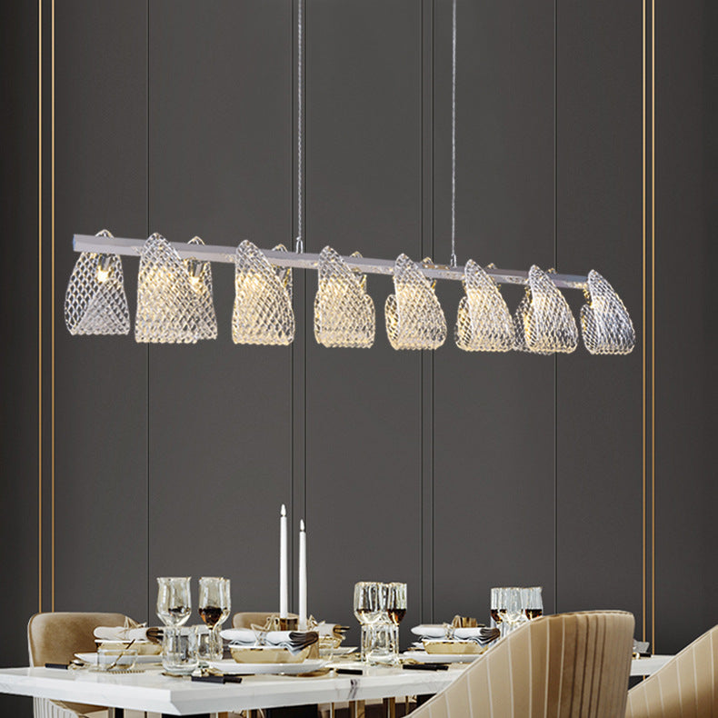 Glass Linear Chandelier