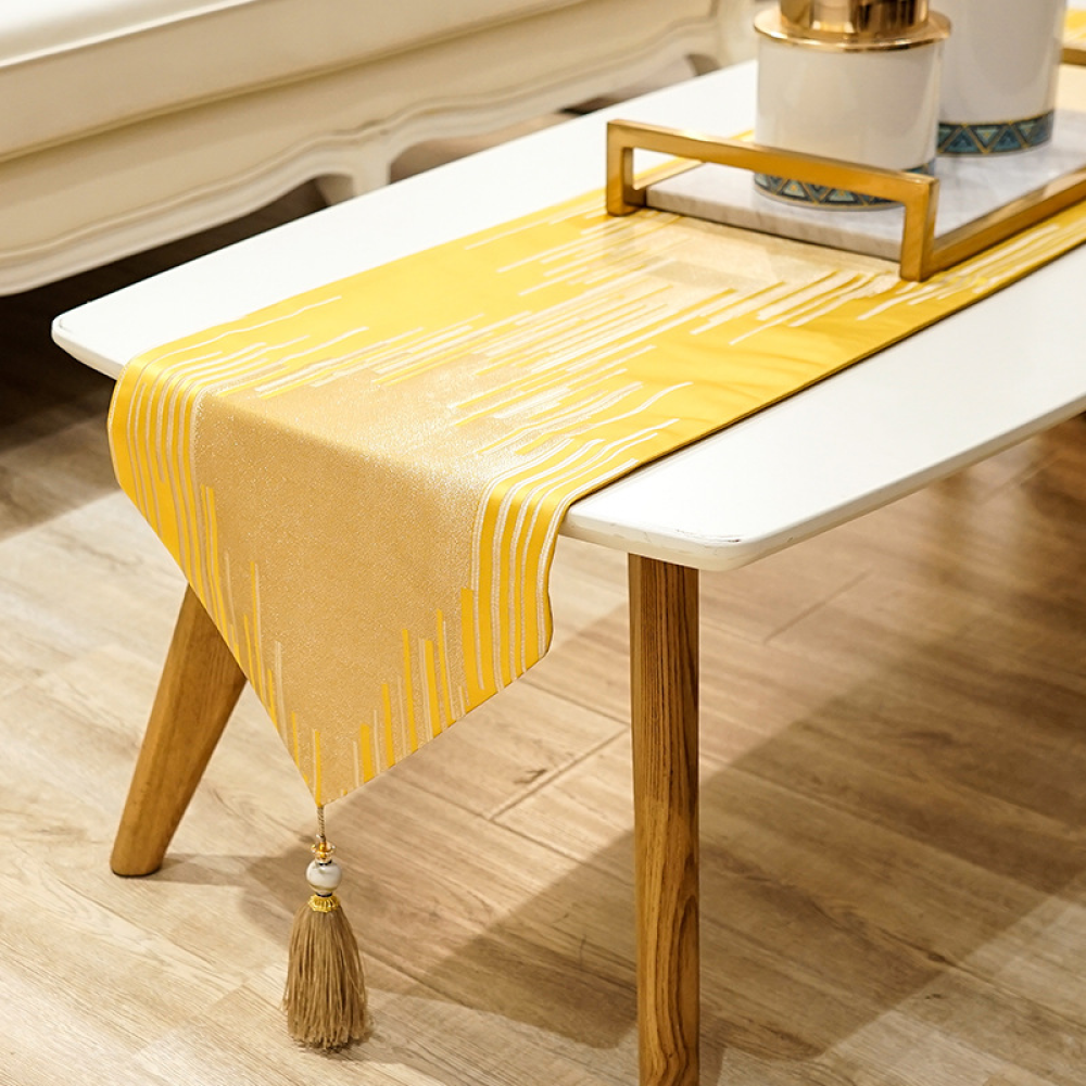 Marlene Geometric Abstract Table Runner