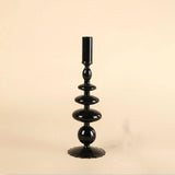 Onyx Glass Candle Holders