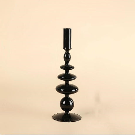 Onyx Glass Candle Holders