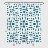 Blue Dot Shower Curtain