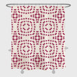 Dark Pink Dot Shower Curtain