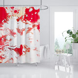 Fire Marble Shower Curtain