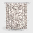 Light Brown Abstract Rose Shower Curtain