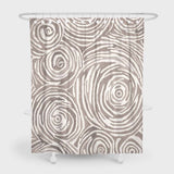 Light Brown Abstract Rose Shower Curtain