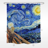 The Dazzling Starry Sky Shower Curtain