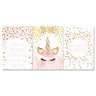 Pink Unicorn Poster Nursery Canvas Decoration for Girls' Room