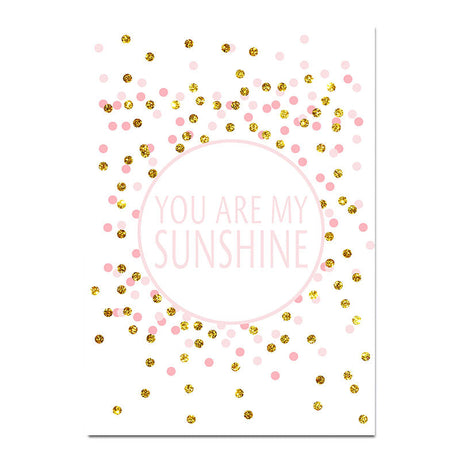 Pink Unicorn Poster Nursery Canvas Decoration for Girls' Room