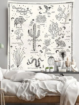 Plant & Animal Print Tapestry
