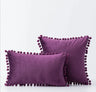 The Luxe Pom Pom Velvet Pillow Cover