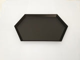 Metal Diamond Polygonal Geometric Display or Serving Dish