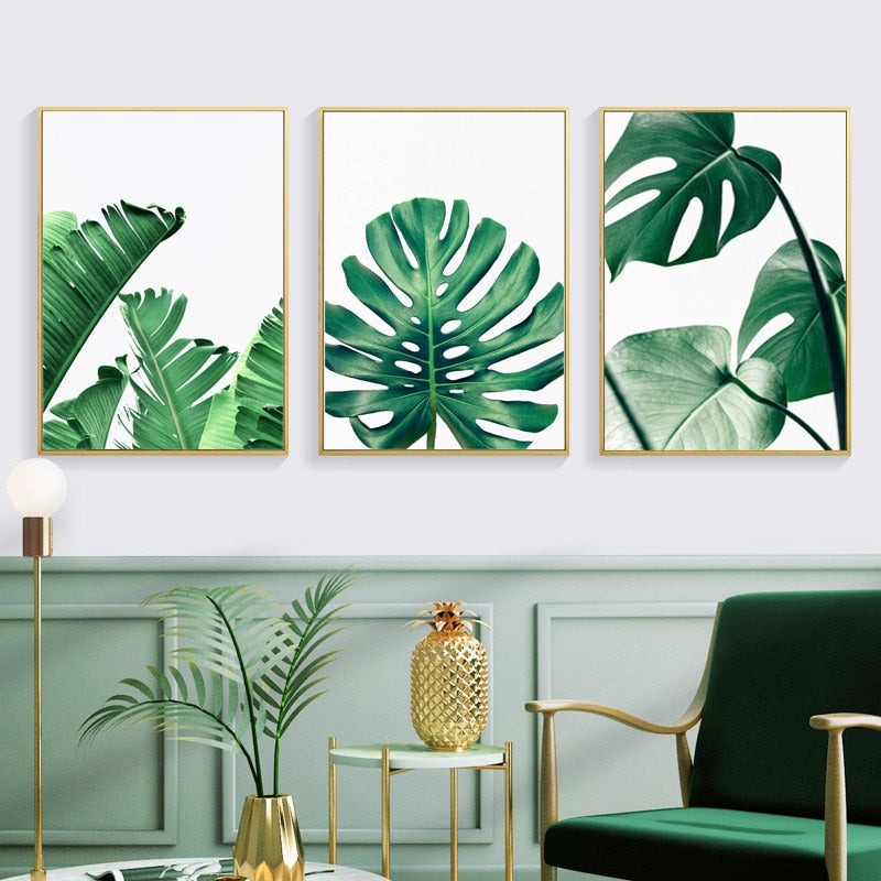 Poster Wall painting Posters And Prints Leaf Wall Art Canvas Painting Scandinavian Wall Pictures For Living Room Unframed