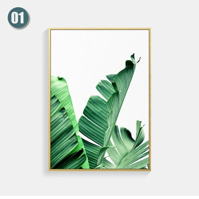 Poster Wall painting Posters And Prints Leaf Wall Art Canvas Painting Scandinavian Wall Pictures For Living Room Unframed