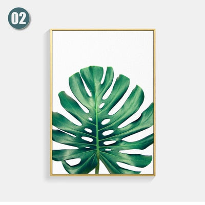Poster Wall painting Posters And Prints Leaf Wall Art Canvas Painting Scandinavian Wall Pictures For Living Room Unframed