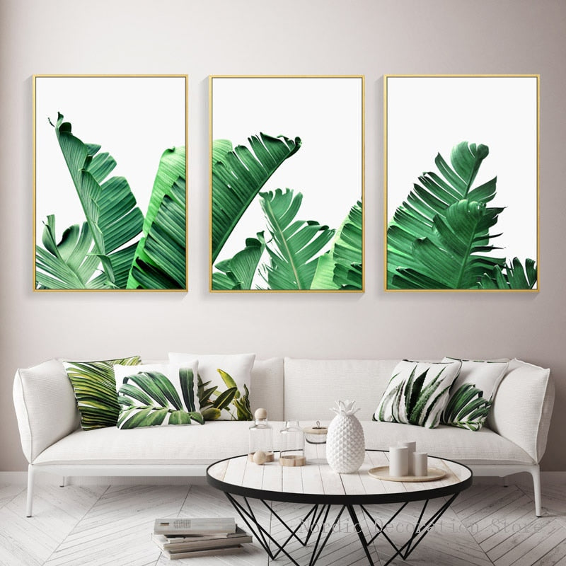 Poster Wall painting Posters And Prints Leaf Wall Art Canvas Painting Scandinavian Wall Pictures For Living Room Unframed