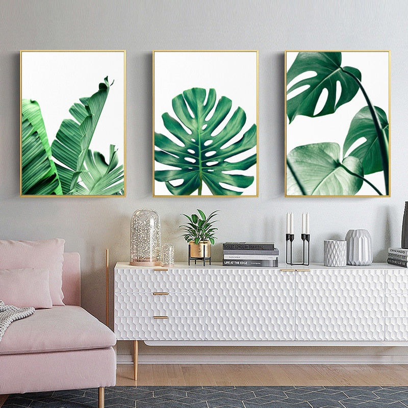 Poster Wall painting Posters And Prints Leaf Wall Art Canvas Painting Scandinavian Wall Pictures For Living Room Unframed